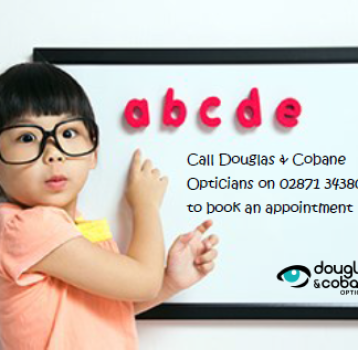 Back to school eye tests for children