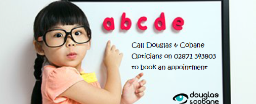 Back to school eye tests for children