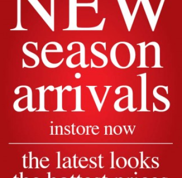 NEW SEASON ARRIVALS