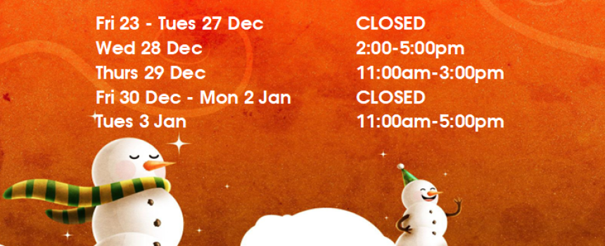 Christmas Holiday Closure
