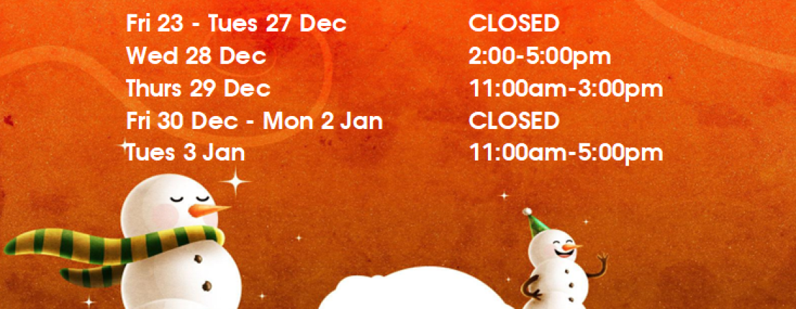 Christmas Holiday Closure